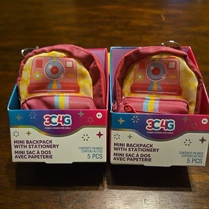 3C4G Three Cheers For Girls 5 Pc Mini Keychain Backpack With Stationary Qty 2 - Picture 1 of 4