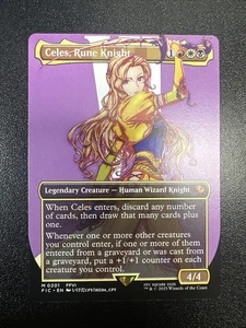 Celes, Rune Knight (Borderless) Commander: Final Fantasy Regular 0201 NM JL - Picture 1 of 10