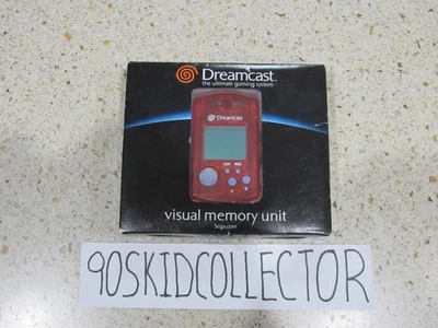 Brand New Sealed Sega Dreamcast VMU Red Visual Memory Unit Memory Card - Image 1 of 3
