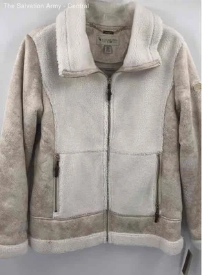Koolaburra By UGG Womens White Beige Long Sleeve Full-Zip Jacket Size Medium - Image 1 of 4