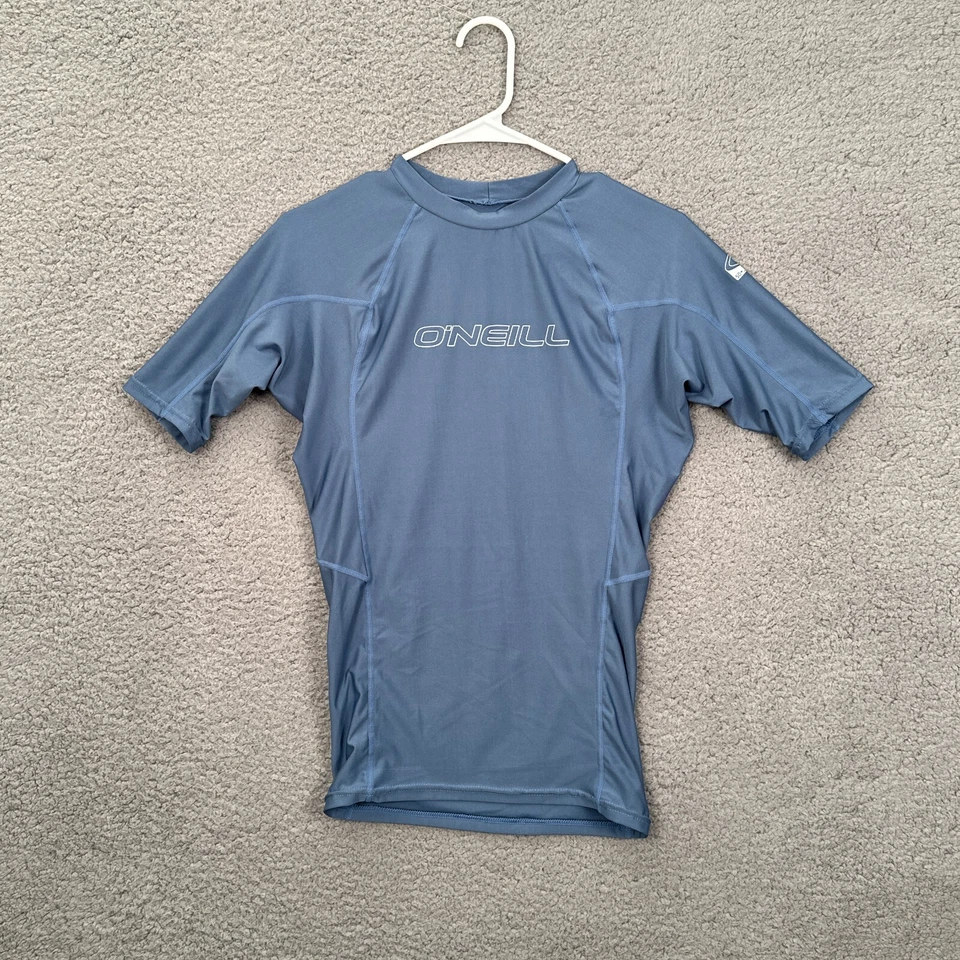 Camisa de surf O'Neill para hombre con protección contra erupciones mediana M azul 50+ protección UV natación Foto 1 de 4