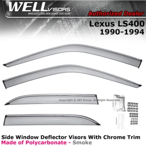 WELLvisors for Lexus LS400 90-94 Wind Deflectors Rain Guards Window Visors - Foto 1 di 12