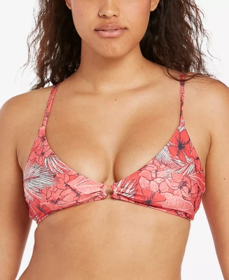 Volcom Women's Juniors Sea U Soon O-Ring Bikini Top Size Large New - Image 1 of 3