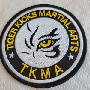 tiger kicks martial arts patch, TKMA, 4" , New - Picture 1 of 2