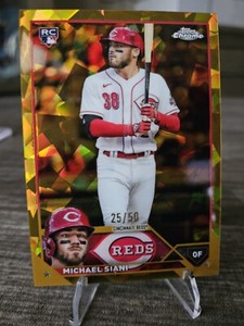 Michael Siani 2023 Topps Chrome Sapphire Rookie Card  #654 Gold