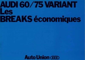 Catalogue brochure Audi 60 / 75 Variant 03/1969 France - Picture 1 of 2