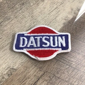Vintage Datsun Automobile Car Logo Sew on Patch Embroidered - Picture 1 of 5