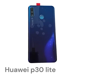 Tapa Trasera Batería Para Huawei P30 Lite Azul Lente Cristal Cámara con Adhesivo 24MB - Imagen 1 de 1