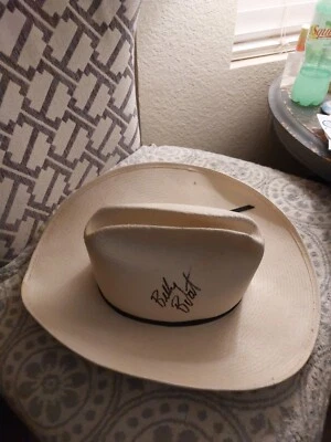 Sombrero de Vaquero Bailey U-Rollit Talla 7 3/8 Firmado por Billy Boat Foto 1 de 4