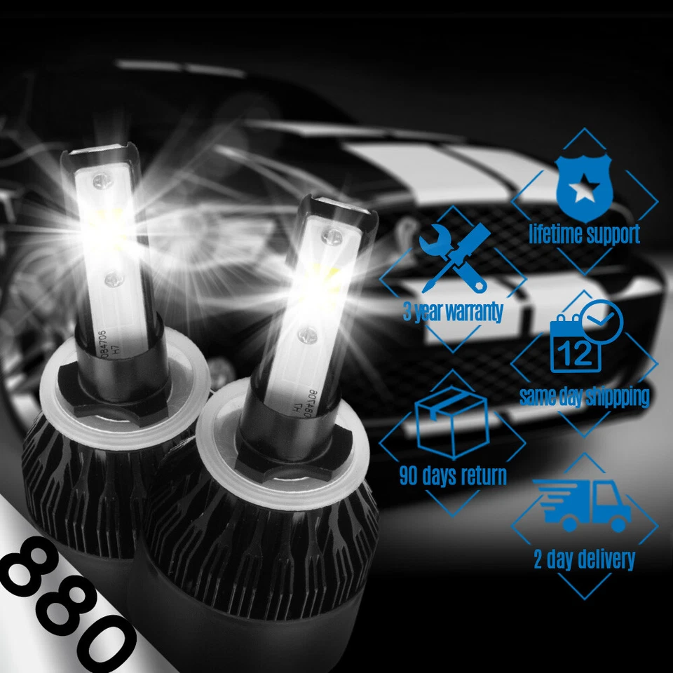 Kit de conversión de faros antiniebla LED HID XENTEC 880 6000K para Oldsmobile LSS 1996-1997 Foto 1 de 4