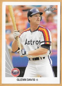 GLENN DAVIS HOUSTON ASTROS #30 - HOJA CASI NUEVA - MONTADA 1990 - Imagen 1 de 2