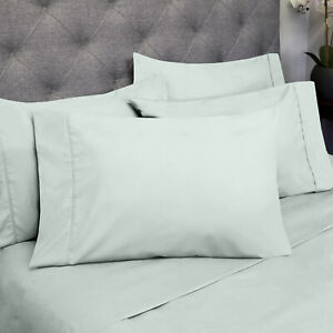 6 Piece Bedroom Bed Sheet Set Luxury Comfort Microfiber Deep Pocket