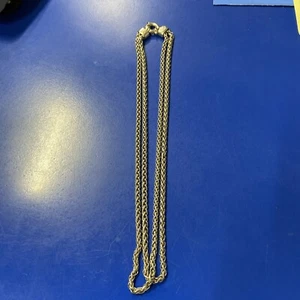 Vintage Fili Menegatti 18k 925 Silber Doppelkette Halskette signiert 52,9 Gramm - Bild 1 von 5