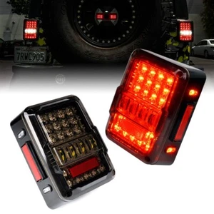 Luces traseras LED con señal de giro inversa de freno funcionando para Jeep Wrangler JK 07-18 - Imagen 1 de 9