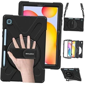 for 2024/2020/2022,Heavy Duty Rugged Shockproof Galaxy Tab S6 Lite Case Black - Picture 1 of 7