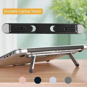 Pieds d'ordinateur portable universels pliables refroidisseur d'ordinateur portable support laptop riser stand - Photo 1/16