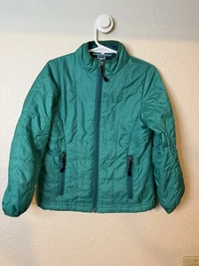 REI Puffer Jacket Girls Xxs (4-5) Green Puffer Lightweight Full Zip - Picture 1 of 8