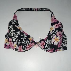 Victoria Secret Swim Bra 34C Floral Underwire Padded - Picture 1 of 5