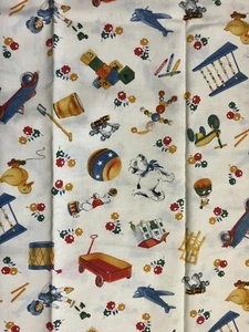 Moda American Jane Look and Learn Tossed Toys Fabric 1 Yard 21078 Sandy Klop New - Picture 1 of 12