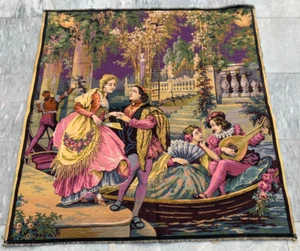 3x3 Vintage Französisch Romantisch Wandteppich Wandbehang Bunt Traditionell Kobolde - Bild 1 von 9