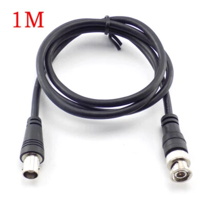 1M BNC Male To Female Extension Coaxial Cable Cords Connector Audio Video CCTV - Image 1 of 4