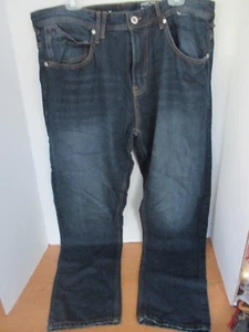 Seanjohn ~ dunkle Waschung Slim Straight Fit Mercer Jeans ~ Herren 36 x 32 ~ Neu ohne Etikett - Bild 1 von 4