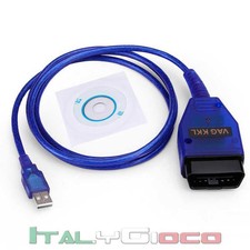 Cavo USB Diagnosi Auto KKL VAG-COM 409.1 OBD2 per Seat Audi Volkswagen Skoda
