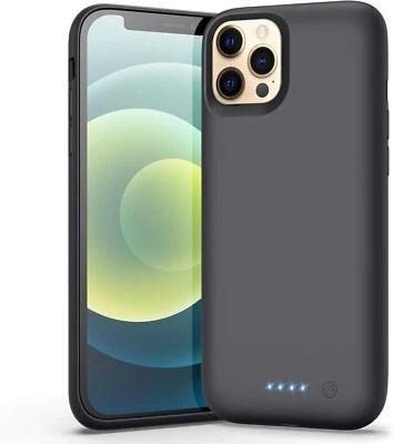 iPhon 12 Pro iPhone Case Battery Cover 6800mAh Portable Charging Case Shockproof - Image 1 of 4
