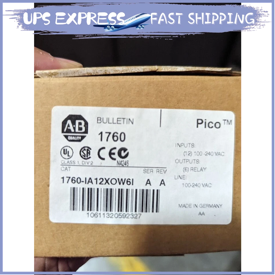 Surplus Open AB 1760-IA12XOW6I/A Pico GFX I/O Expansion Module 1760-IA12XOW6I GN - Image 1 of 1