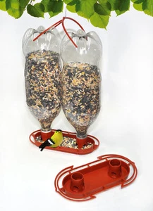 Gadjit Sodaflasche Jumbo Wildvogelfutterhaus-Sets (Terrakotta) 2er Pack 17613 - Bild 1 von 3
