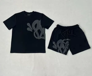 Syna World Men's Casual T-shirt & Shorts Logo Set