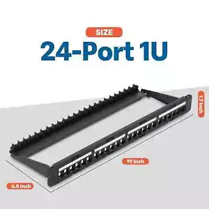 Everest Media Solutions 24 porte Keystone Patch Panel (confezione da 1), nuovo mai usato. - Foto 1 di 1