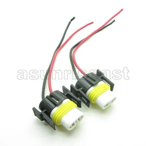 2 x H11 High Temperature Car LED Xenon Fog Light Male Connector Ceramic Plug - Picture 1 of 3