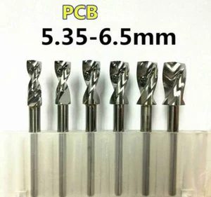 5PCS Carbide Micro Drill Bits 3.175mm x 5.4mm x 12mm CNC PCB Dremel 1/8 Shank  - Picture 1 of 3