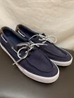 Tommy Hilfiger Canvas Comfort Deck Boat Shoes Footwear Men's 11 Navy Blue