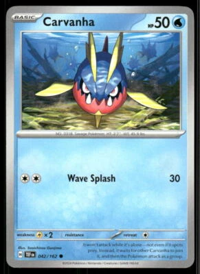 SV05: Temporal Forces #042/162 Carvanha - Image 1 of 2