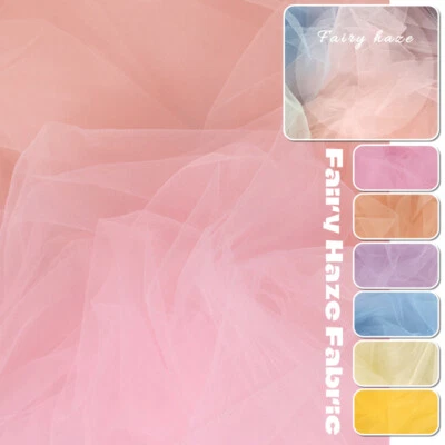 Tela tutú de velo de red suave de tul nupcial 1*1,6 m de ancho gasa hágalo usted mismo malla artesanal Foto 1 de 4