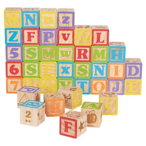 40 pieces of baby toys ABC building blocks - Picture 1 of 4