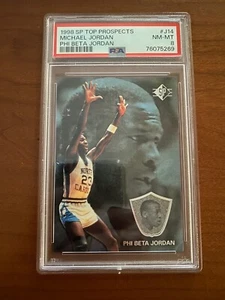 1998 SP TOP PROSPECTS MICHAEL JORDAN PHI BETA #J14 PSA 8 - Picture 1 of 1