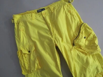 VTG Polo Ralph Lauren Yellow classic cargo style toggle pants Size 36-32 - Image 1 of 4