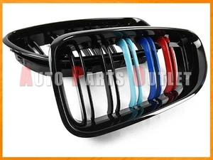 M6 Type Shiny Black M Tri Color Front Grille For 12-17 BMW F06 F12 640i 650i - Picture 1 of 3