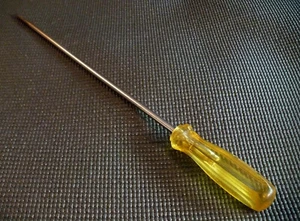 Proto Professional 15,5" Spitz-AWL-Schraubendreher 9642, USA, gelber Griff, gebraucht - Bild 1 von 4