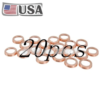 Nuevo juego de 20 juntas de arandela de trituración de tapón de drenaje de aceite de metal para Nissan Infiniti EE. UU. Foto 1 de 4
