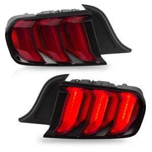 VLAND Tail Lights Red LED For 2015-2020 Ford Mustang  W/5 Modes Sequential Pair. - Foto 1 di 10