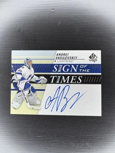 Andrei Vasilevskiy Lightning 19-20 SP Auténtico Sign Of The Times Automático - Imagen 1 de 2