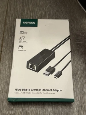 UGREEN Ethernet Adapter for Fire TV Stick Micro USB to Ethernet Adapter (RJ45) - Image 1 of 2