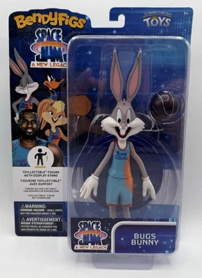 Space Jam: A New Legacy Bendyfigs Bugs Bunny Series 1 With Display Stand New - Image 1 of 4