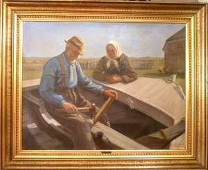 PETER SAND HOLM! WORKING FISHERMAN AND WIFE. - Picture 1 of 7