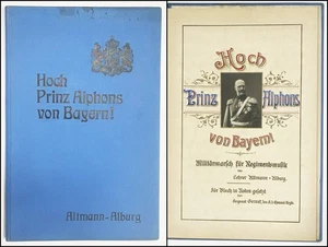 Handschrift Musik / Prinz Alfons von Bayern - Marsch Regiment Chevaulegers 1905 - Imagen 1 de 2