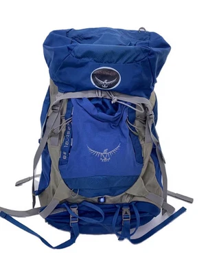 Mochila Osprey Azul, Lisa, Red Lateral y Manchas de Cuerda Foto 1 de 4